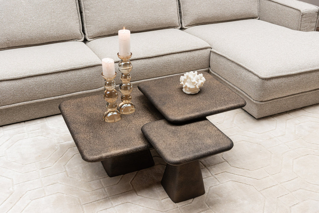 Marlie Gold-Couchtisch (3er-Set)