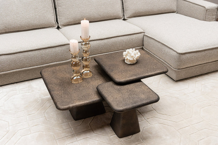 Marlie Gold-Couchtisch (3er-Set)