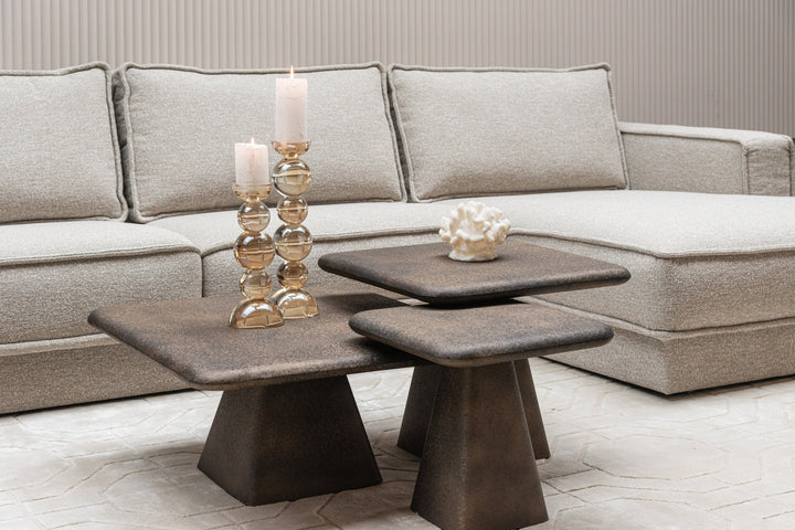 Marlie Gold-Couchtisch (3er-Set)