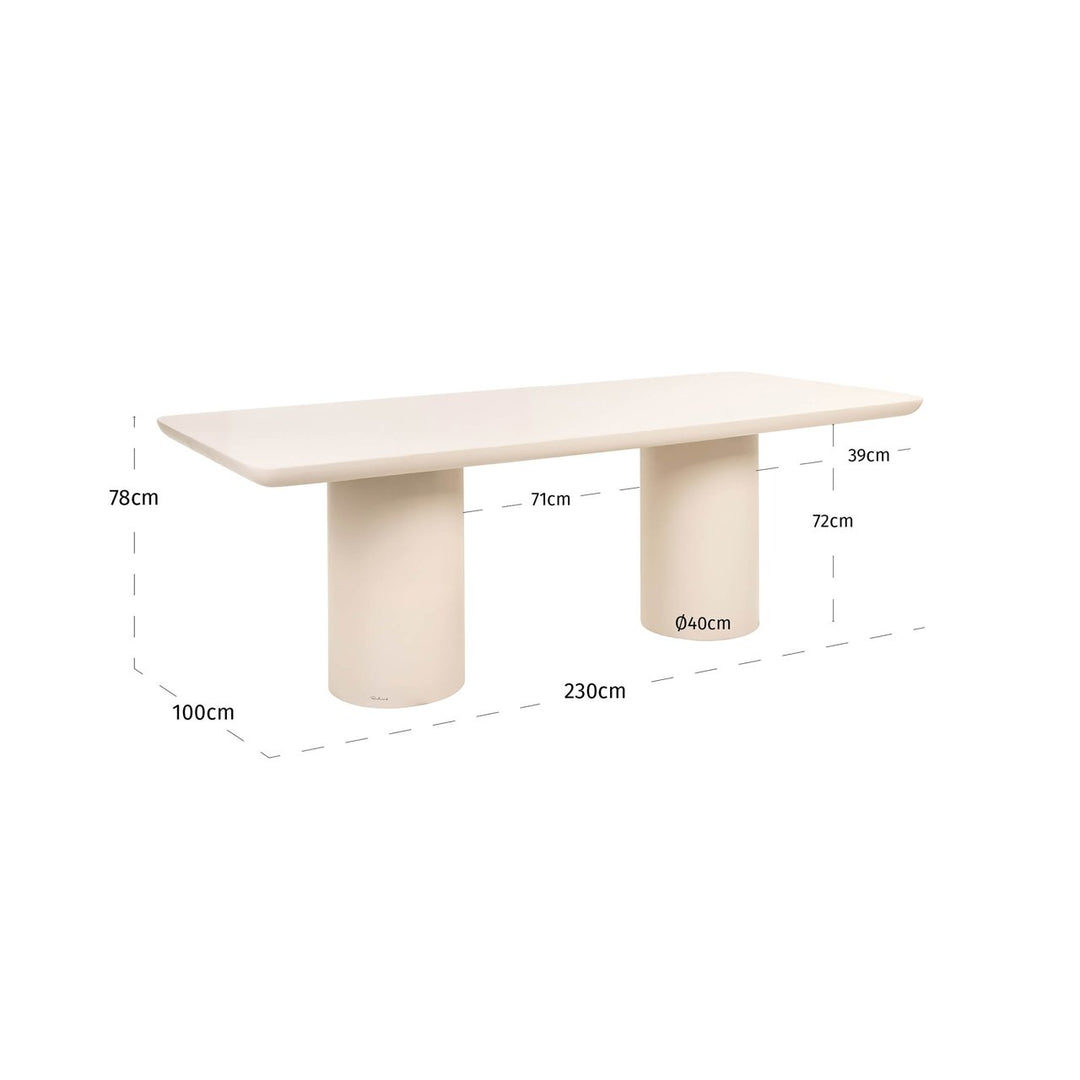 Gartentisch Urban Bloom Sandstein 230