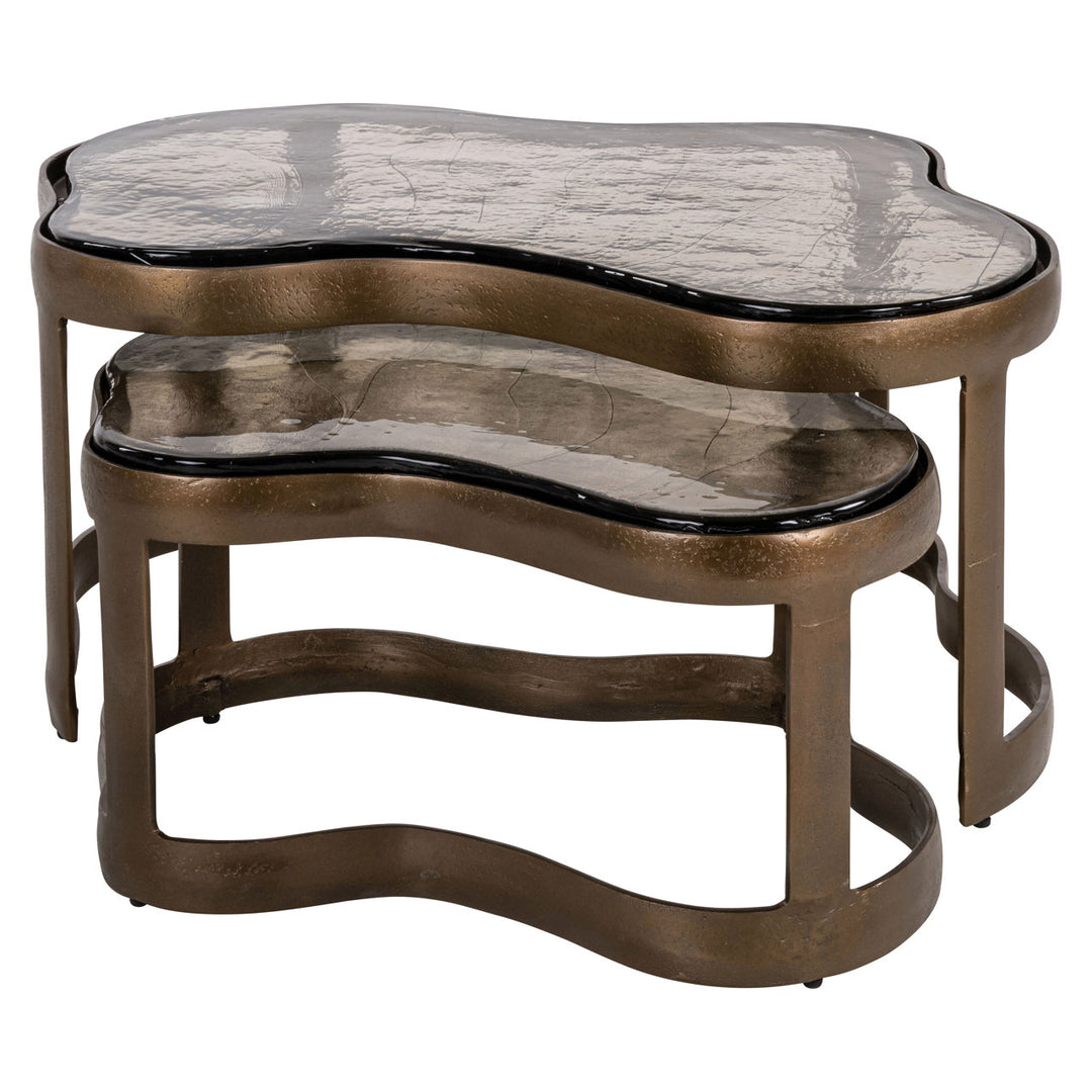 Richmond Salontafel Fairfield Antic Brass (Set van 2)