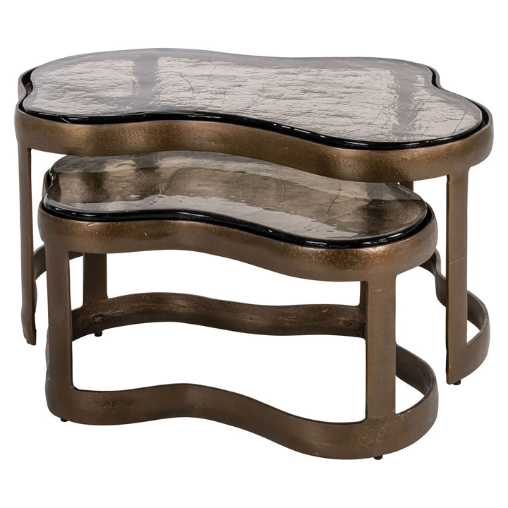 Richmond Salontafel Fairfield Antic Brass (Set van 2)