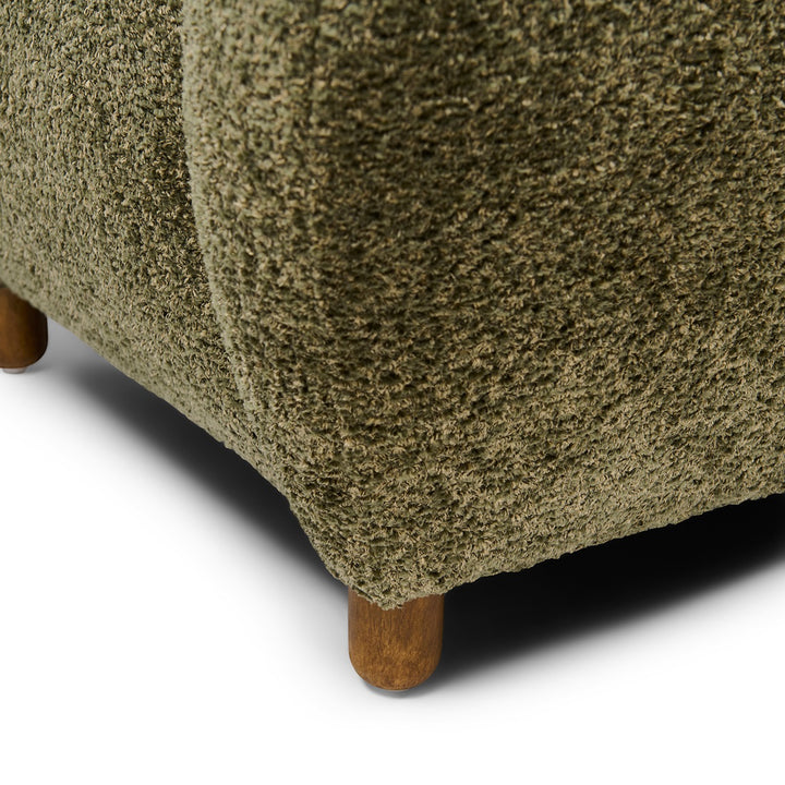 Rivièra Maison Courchevel Wing Chair Vintage Velvet Forest Green