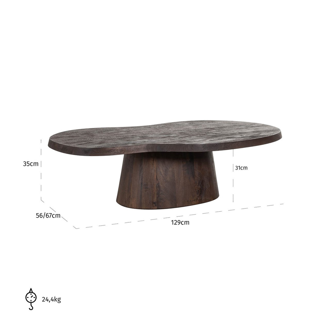 Odile dark brown coffee table