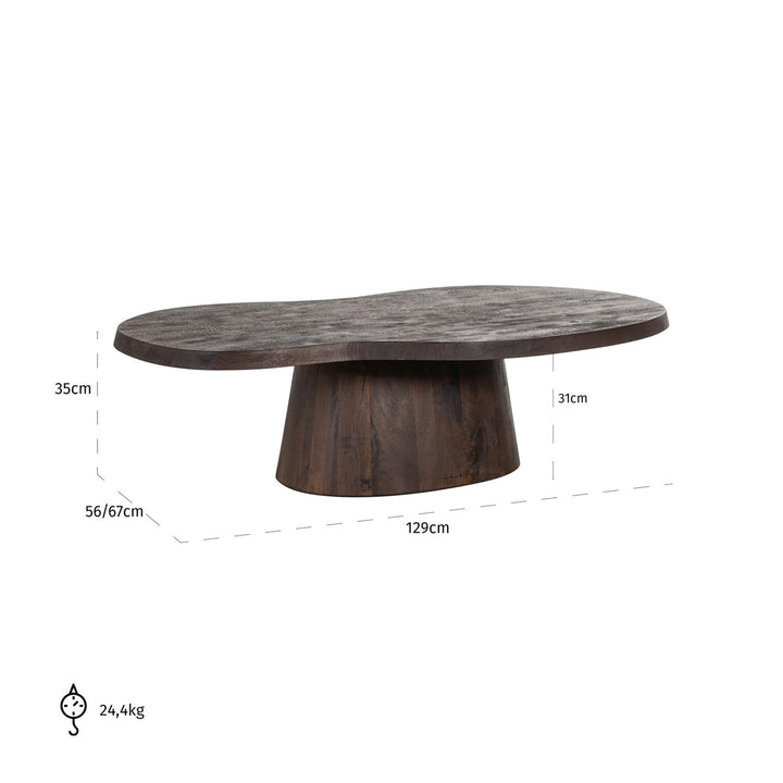 Odile dark brown coffee table