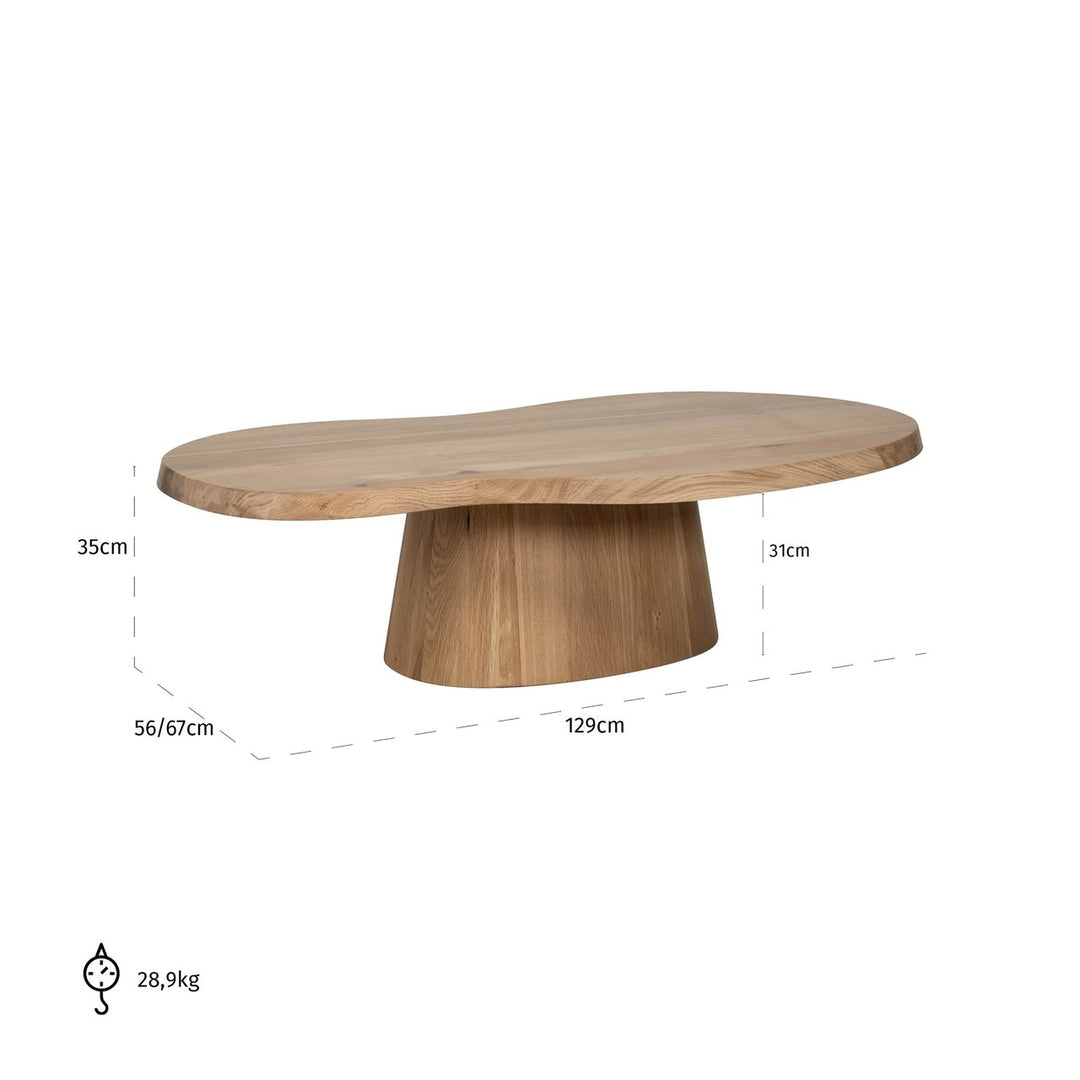 Riva Couchtisch aus Eiche natur