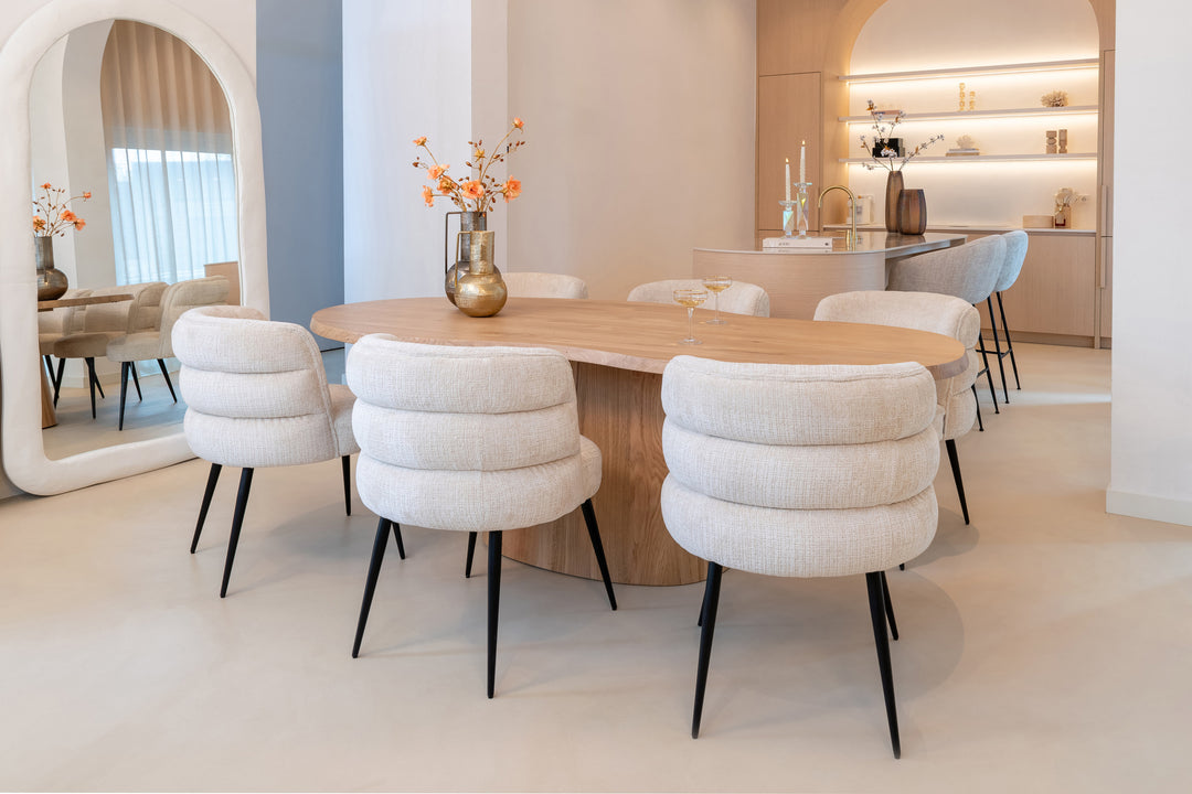 Dining room chair Stella Niagara beige fire retardant