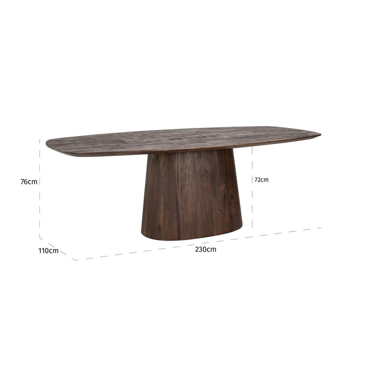 Eettafel Alix dark brown 230