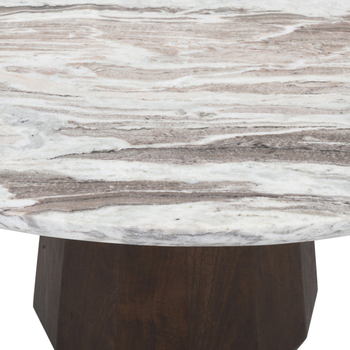Richmond Eettafel Oberoy Ø 130 cm, Blush Beige - detail | CéJor Wonen