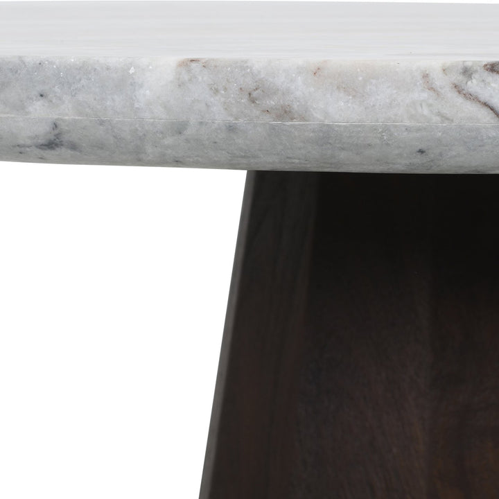 Eettafel Oberoy 130Ø (Bruin)