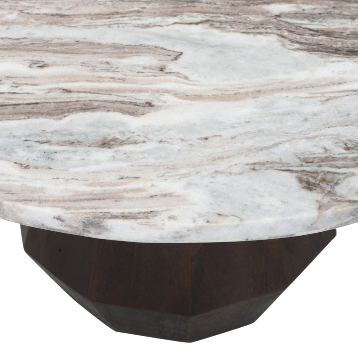 Richmond Salontafel Oberoy Ø 80 cm, Blush Beige - detail | CéJor Wonen
