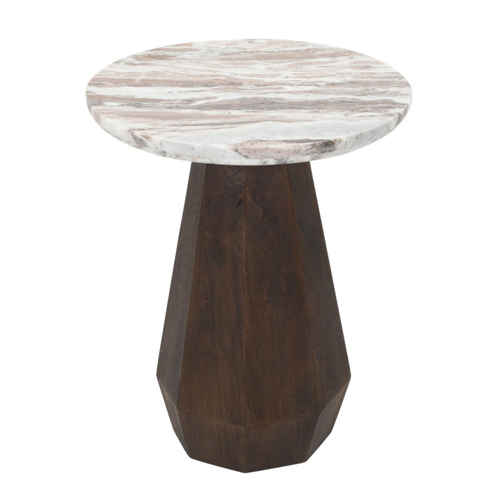 Bijzettafel Oberoy Blush beige 45Ø