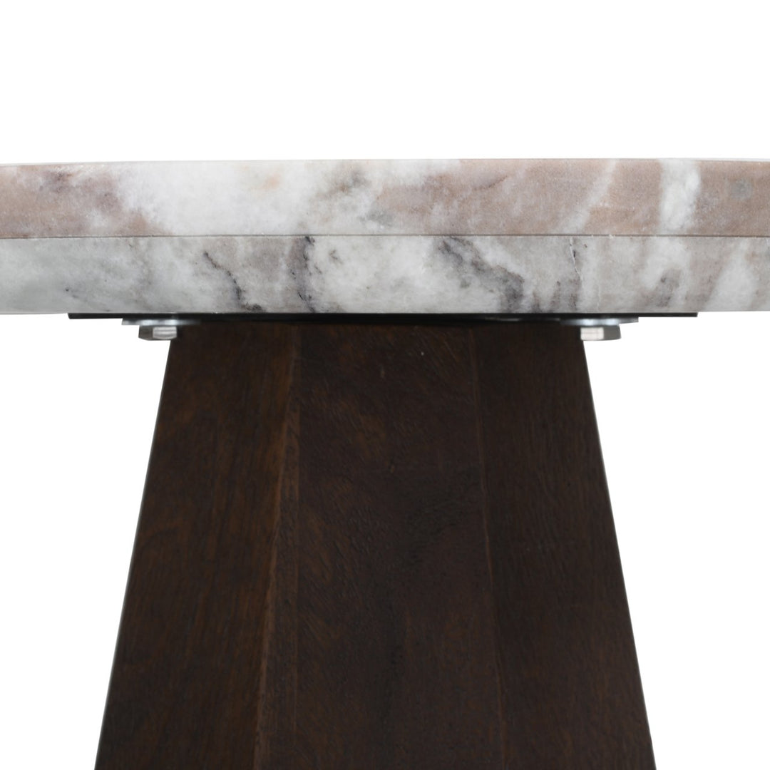Bijzettafel Oberoy Blush beige 45Ø