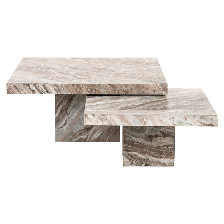 Rashford Blush Beige Coffee Table (Set of 2)