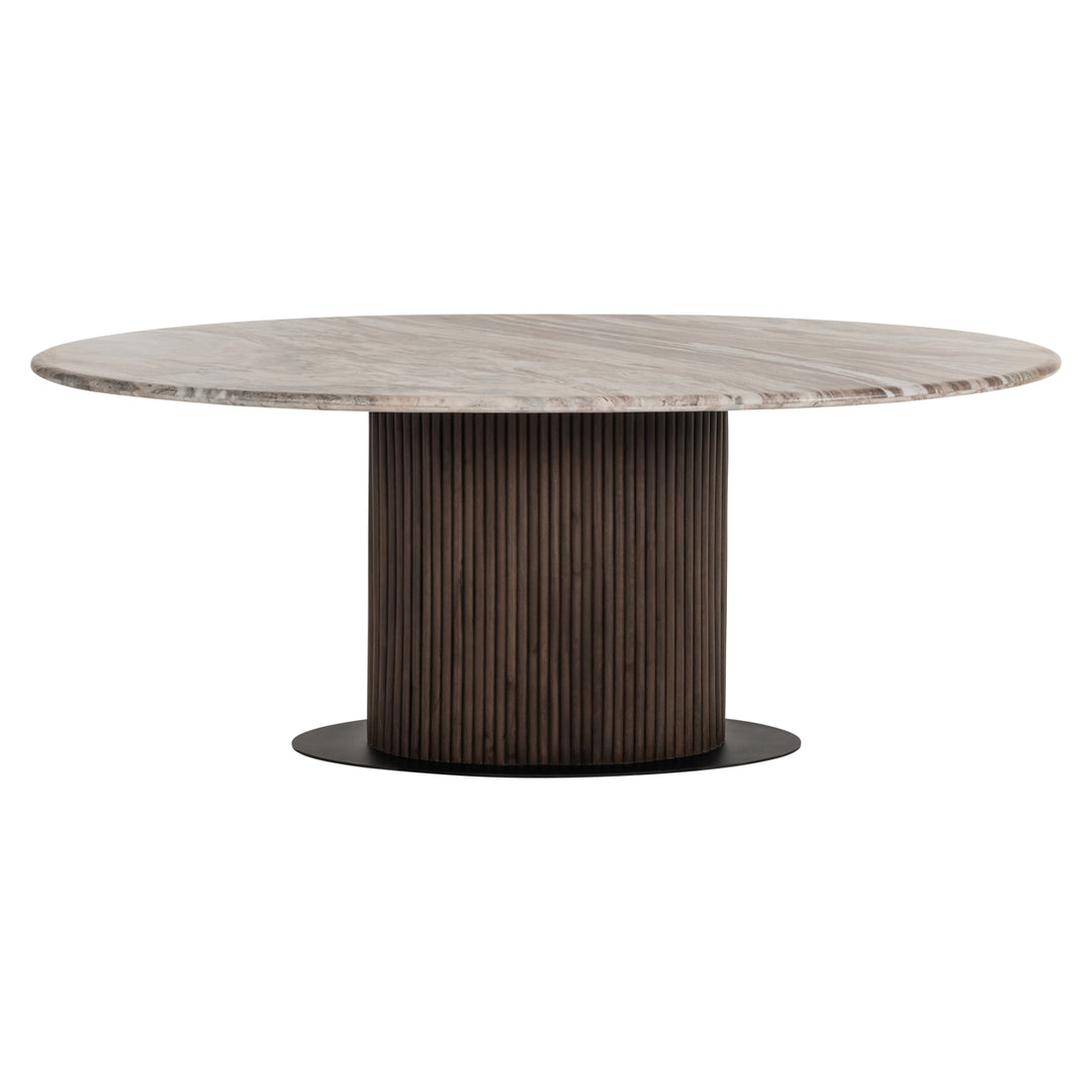 Richmond Eettafel Rashford Blush Beige Ovaal 200cm