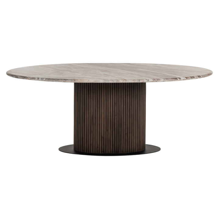 Richmond Eettafel Rashford Blush Beige Ovaal 200cm