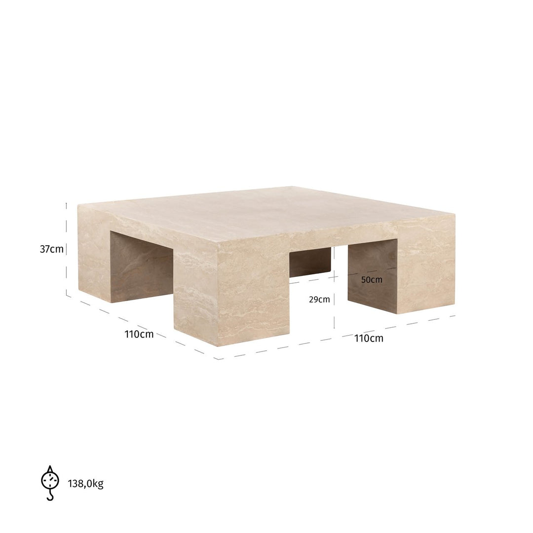 Alexander Jones beige Square coffee table (Biltmore)