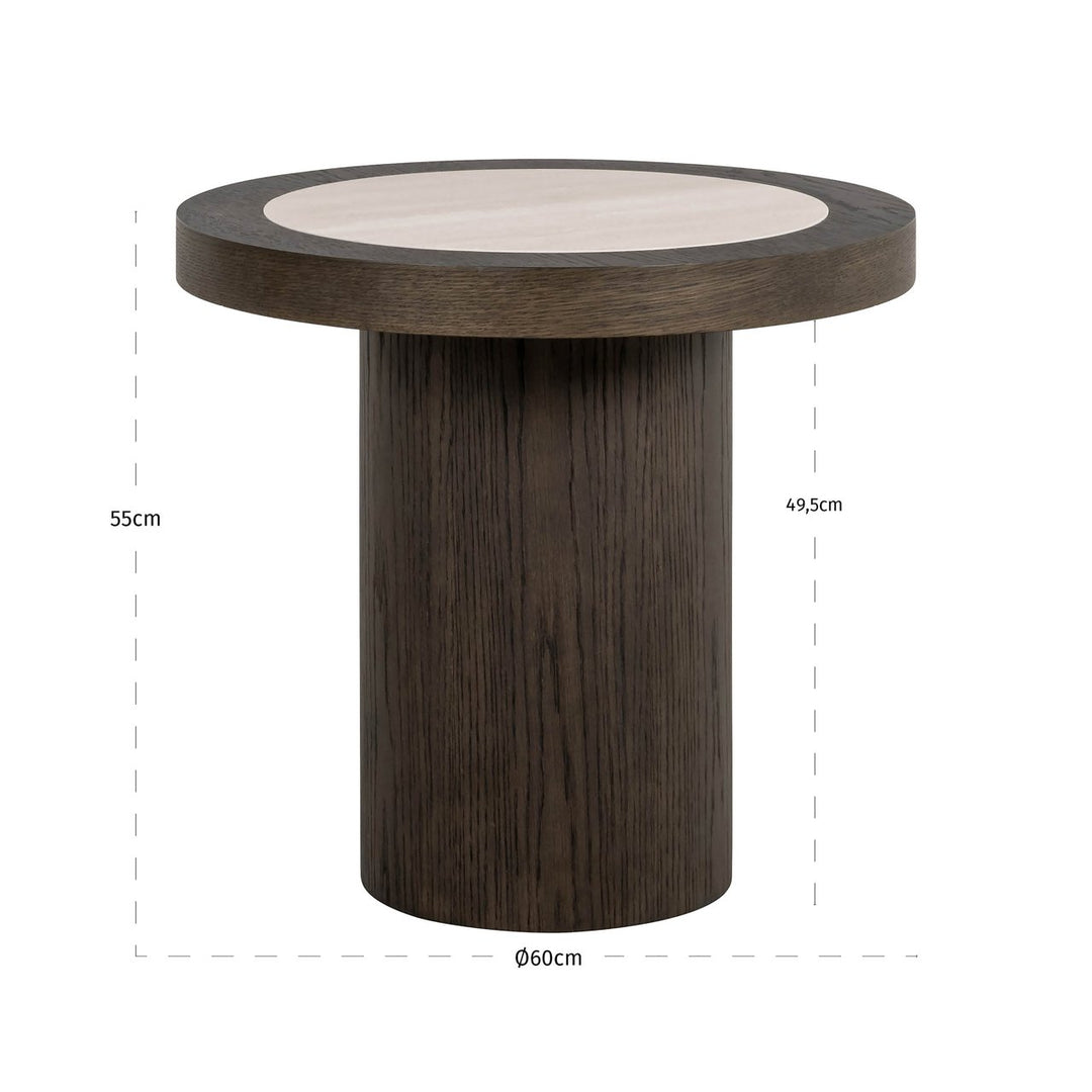 Nando brown side table