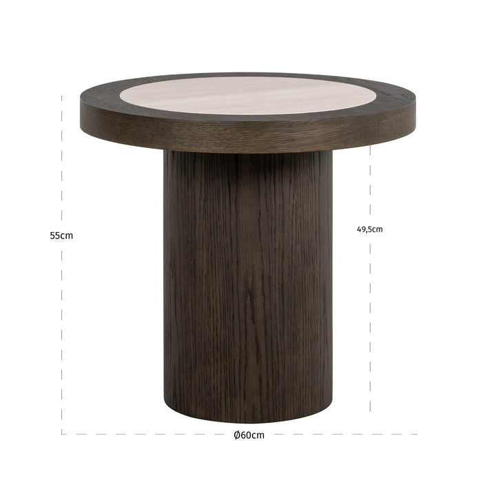 Nando brown side table