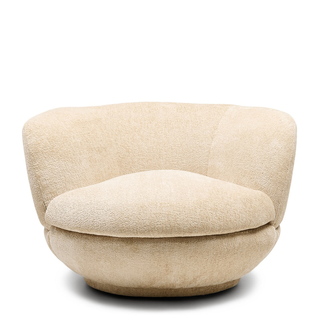 Rivièra Maison Credo Swivel Club Chair Mélange Weave Cream