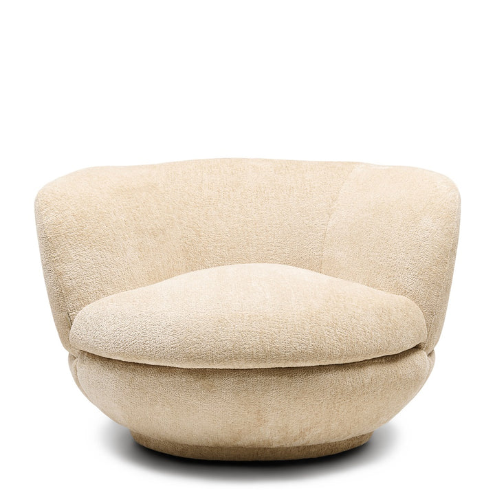 Rivièra Maison Credo Swivel Club Chair Mélange Weave Cream