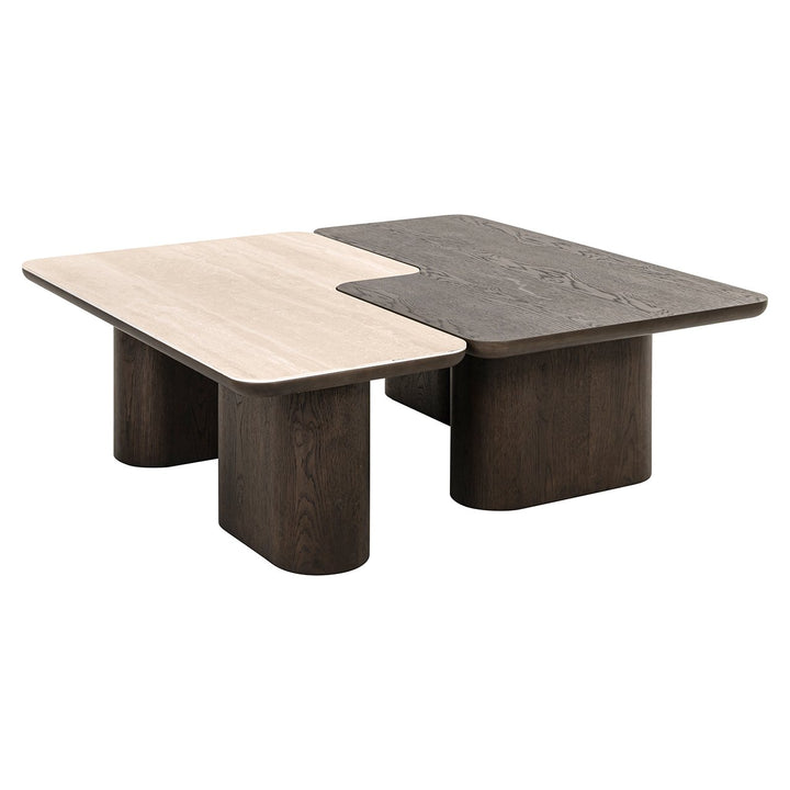 Richmond Interiors Salontafel Nando - Bruin (Set van 2)