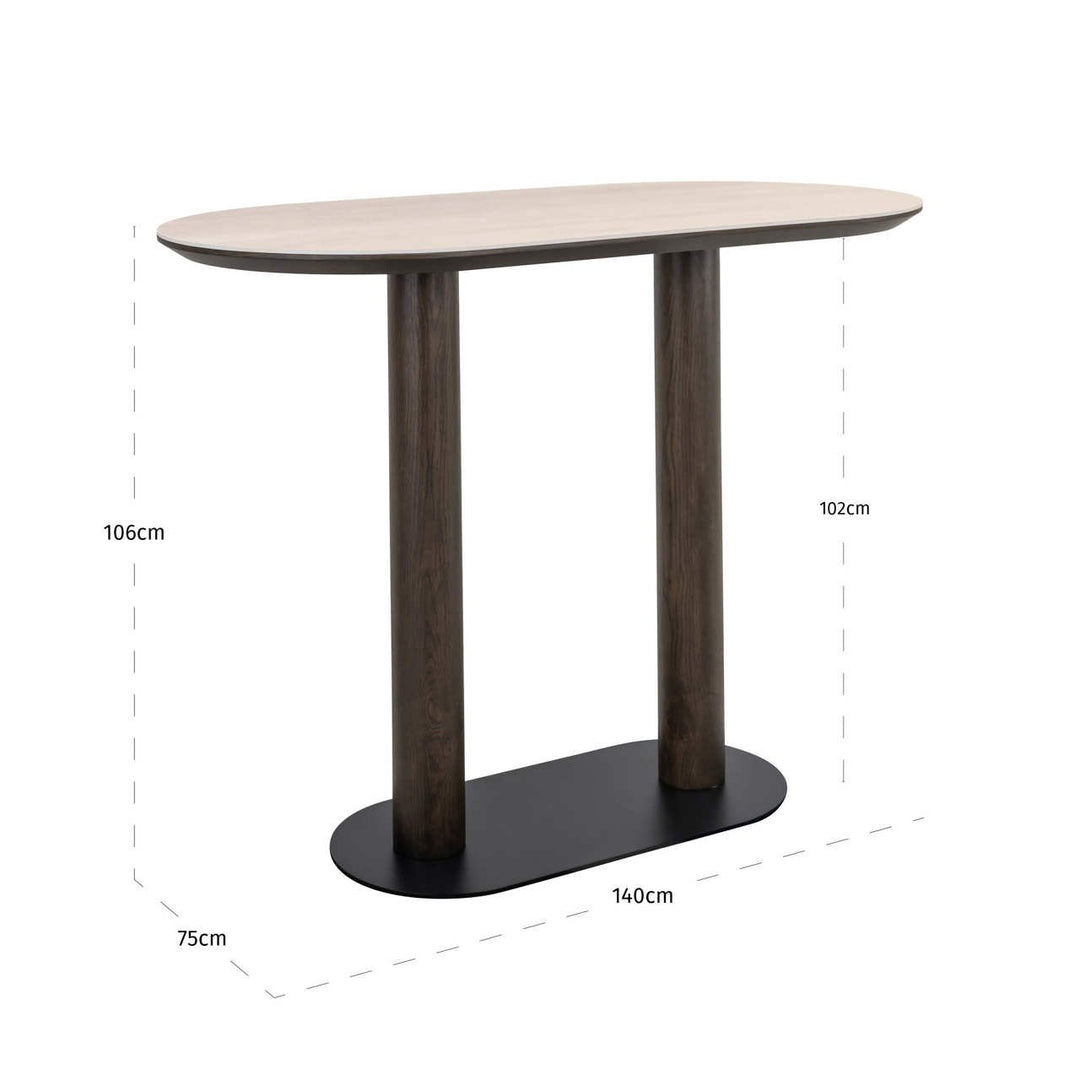 Bar table Ritz brown
