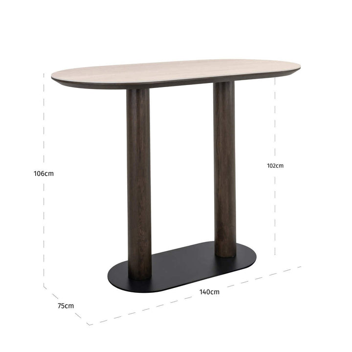 Bar table Ritz brown