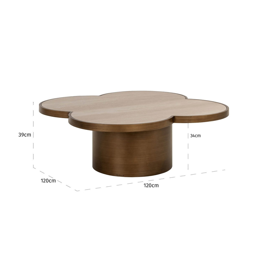 Clover beige coffee table