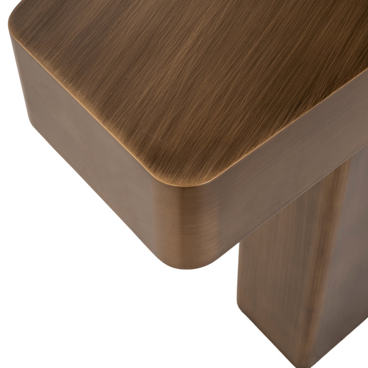 Richmond Wandtafel Hexa, geborsteld goudkleurig - detail | CéJor Wonen
