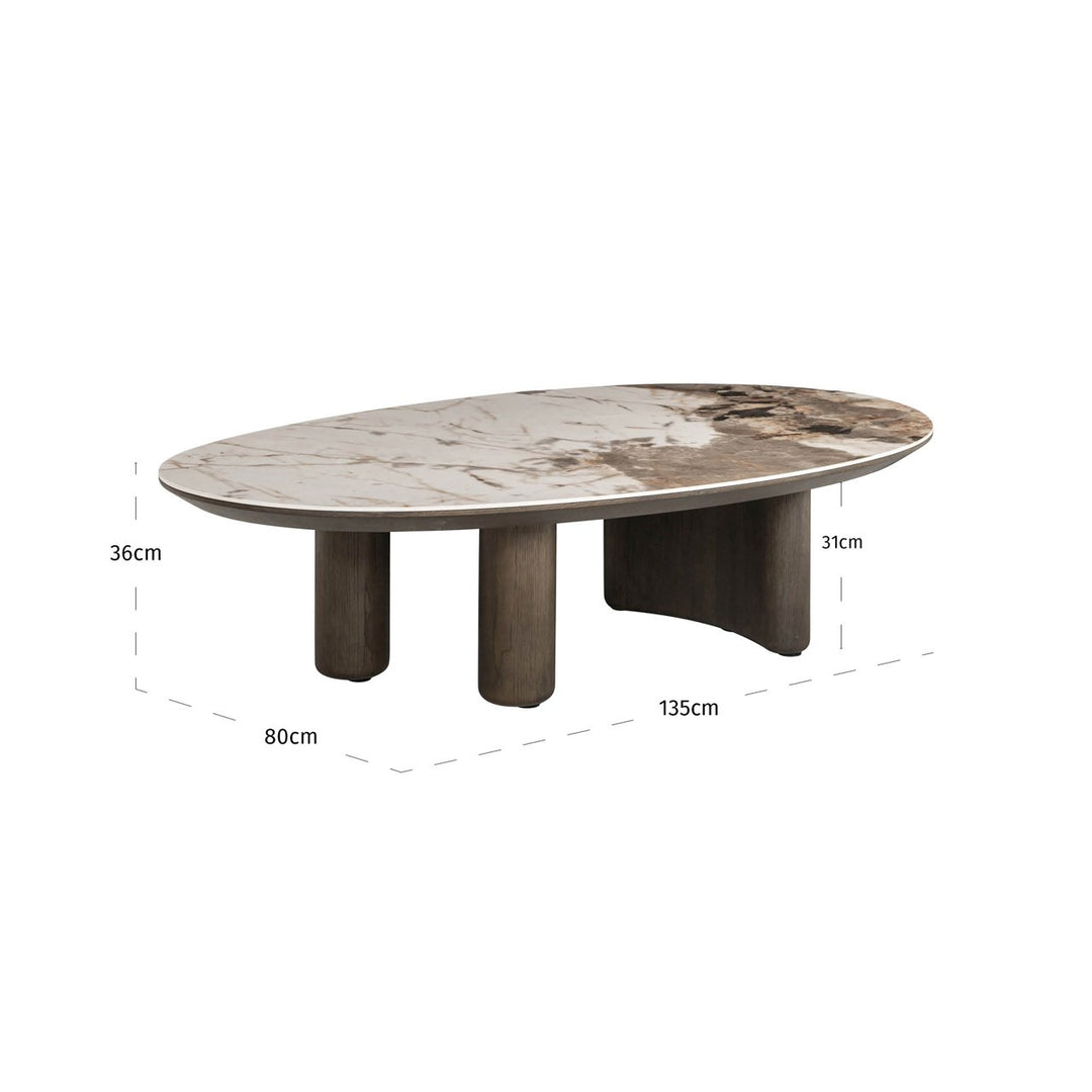 Langford brown coffee table