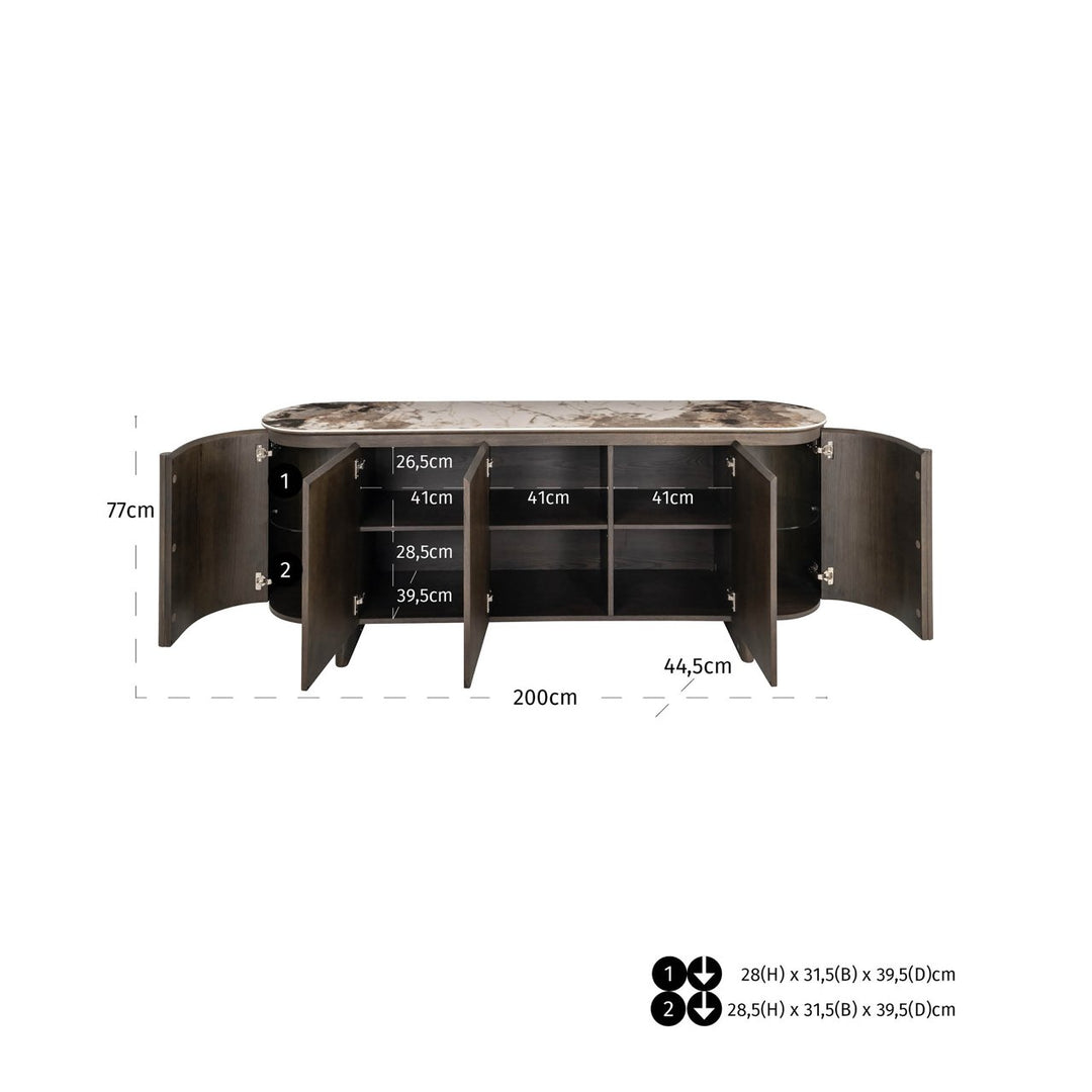Langford brown sideboard