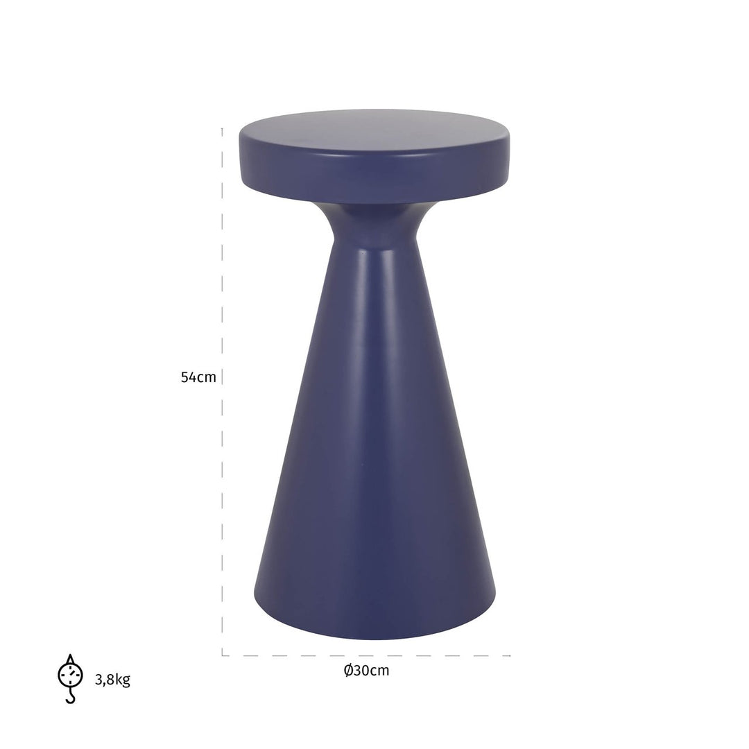 Bijzettafel Kimble purple large 30Ø
