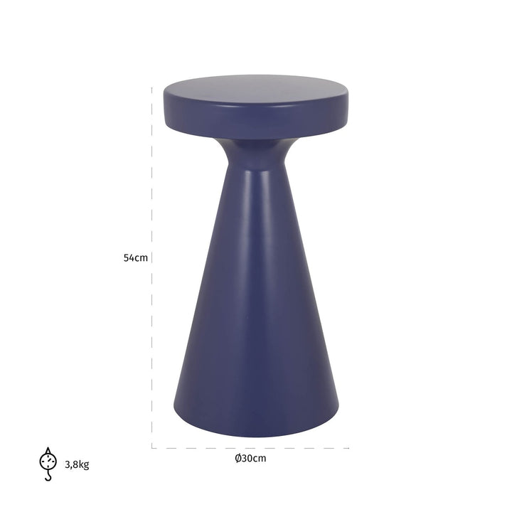 Bijzettafel Kimble purple large 30Ø