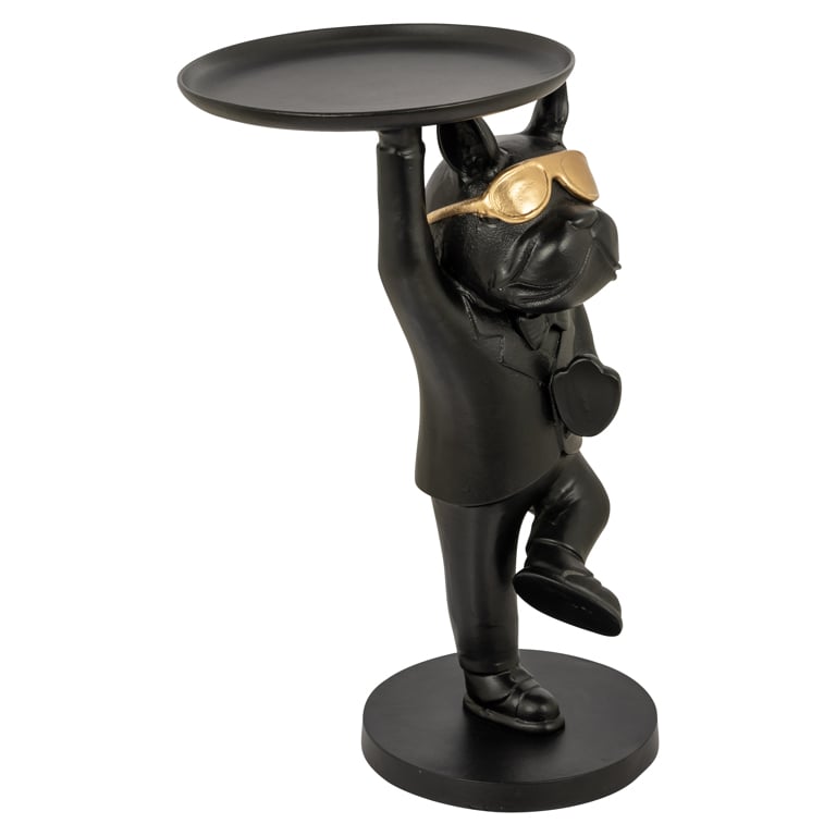 Side table Bullie (Zwart/goud)