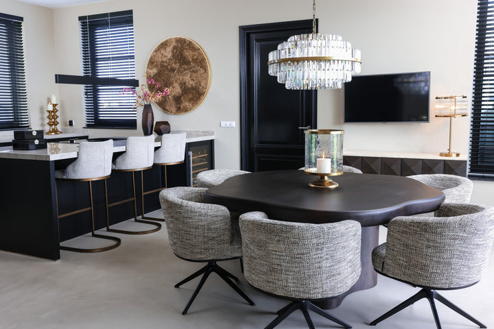 Eettafel Sherman dark brown 150