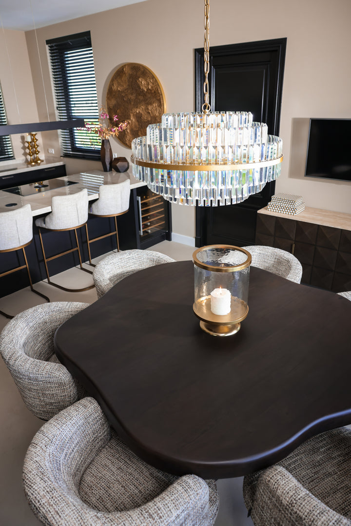 Eettafel Sherman dark brown 150