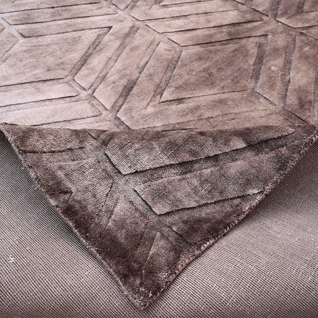 Tapijt Yoeri donkerbruin 200x300 (Bruin)