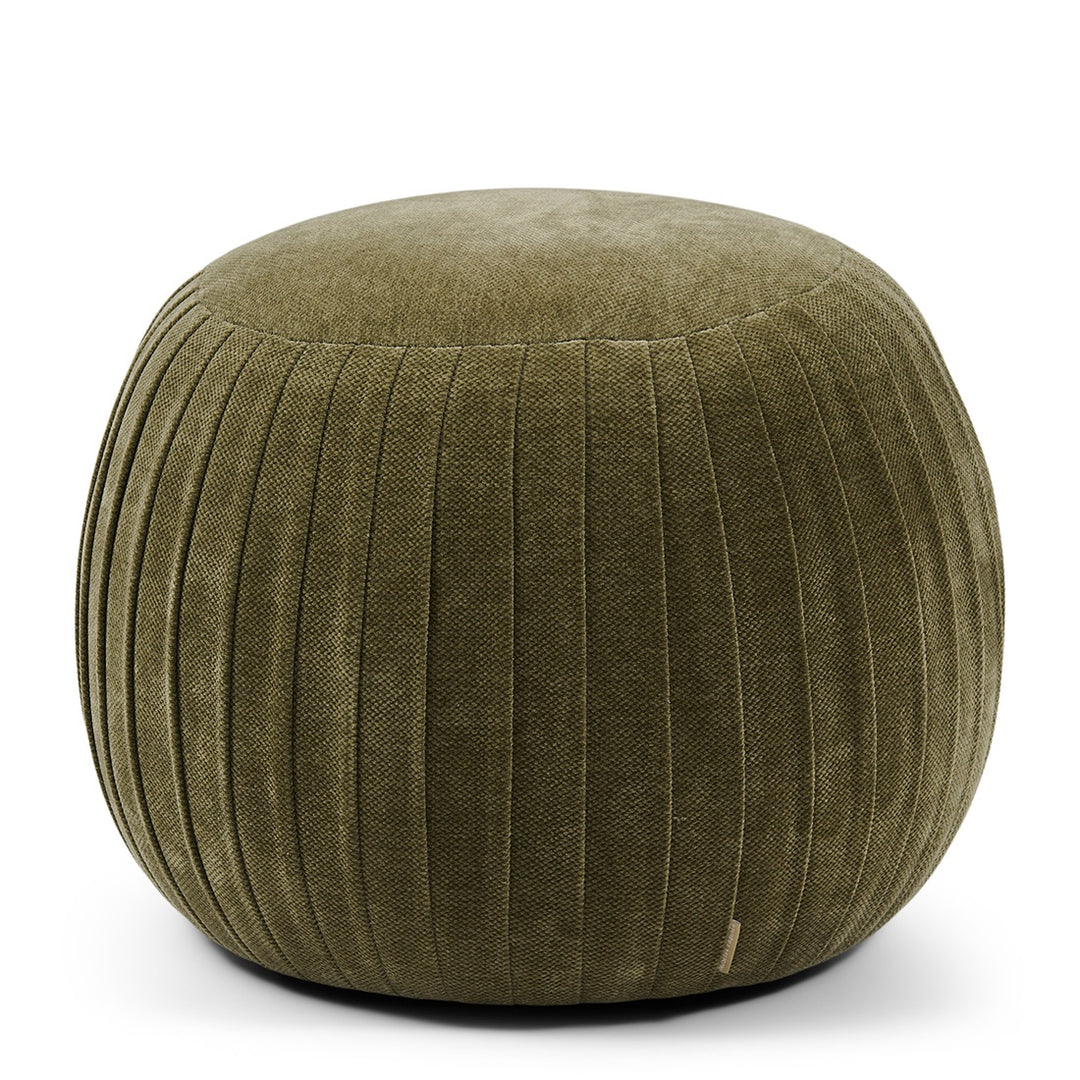 Paris Footstool, Vintage Jaquard Oregon Green
