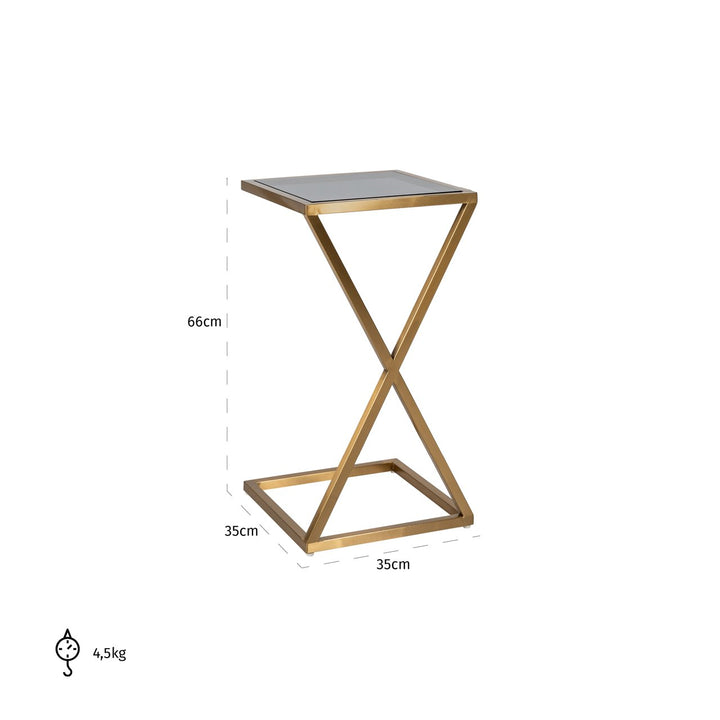 Sofa tafel Paramount brushed gold