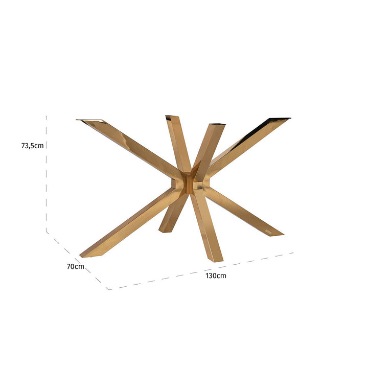 Dining table Matrix gold base