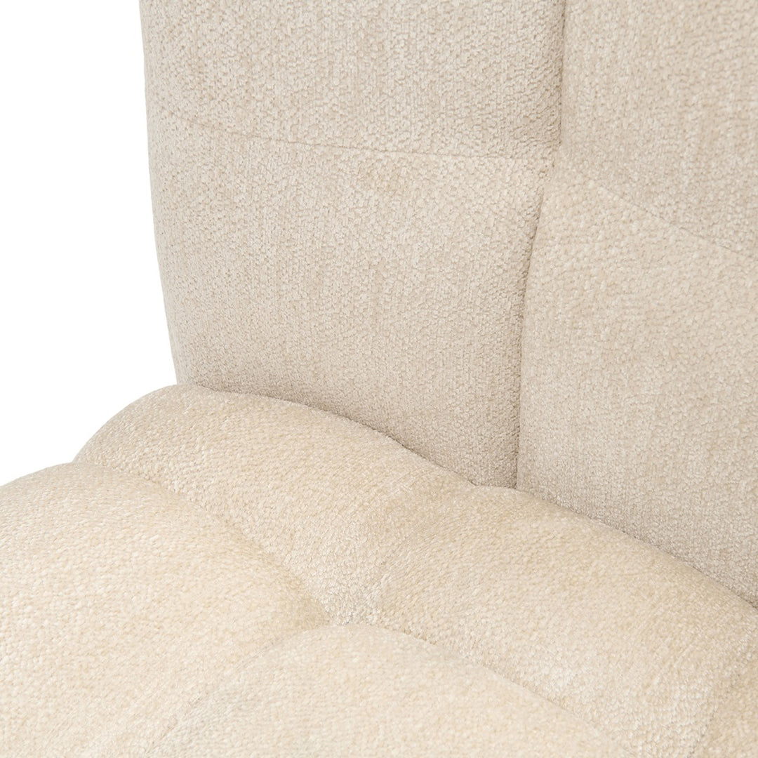 Rivièra Maison Davos Dining Chair w/wheels, Soft Weave Off White