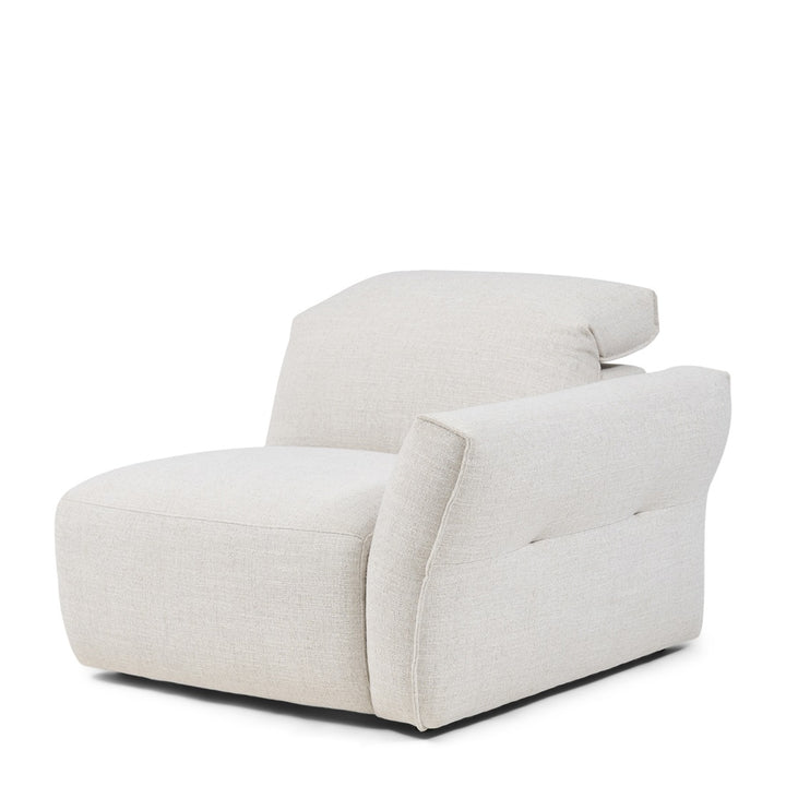 Isola Corner Arm Right rich tweed antique white