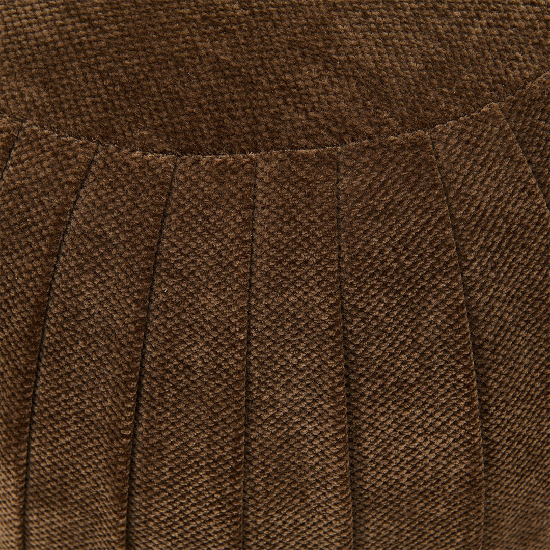 Paris Footstool, Vintage Jaquard Grime Brown