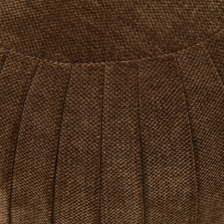 Paris Footstool, Vintage Jaquard Grime Brown