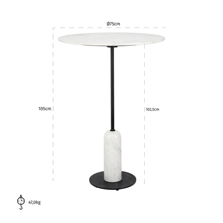 Bar table Jagger 75Ø