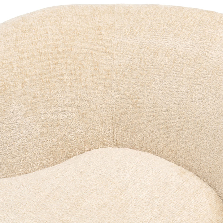 Rivièra Maison Credo Swivel Club Chair Mélange Weave Cream