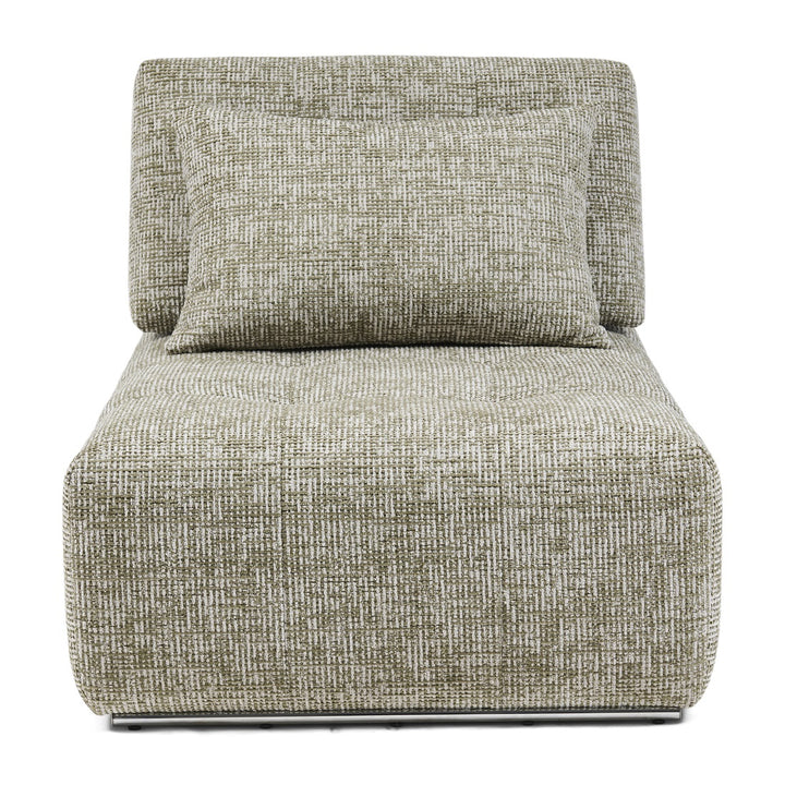 The Mark II Chaise Longue tweed mild green