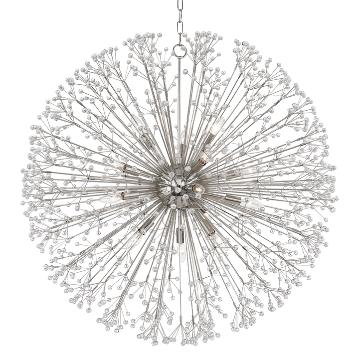 DUNKIRK 16 LT CHANDELIER NICKEL