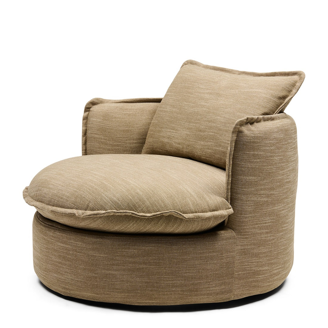 Rivièra Maison Alcudia Lounge Armchair Classic Linen Brown Taupe